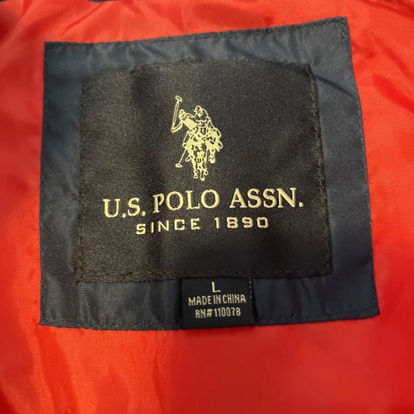 Chaps by Ralph Lauren Mens Feather Down Fill Puffer Vest Blue Large - Picture 2 of 3